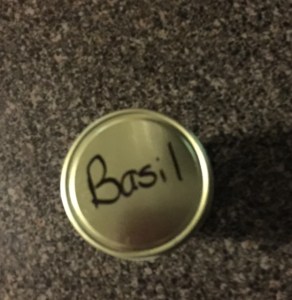 label your basil