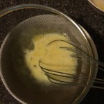 whisking eggs