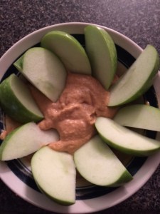 Delicious Pumpkin Almond Fruit Dip